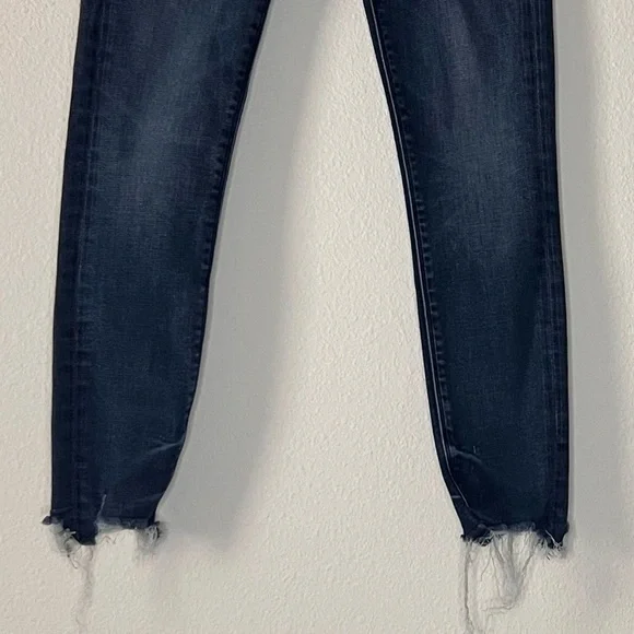 Express Mid Rise Ankle Legging Stretchy Jeans, Size 00S/00C, Blue, Pre-owned - Picture 3 of 8